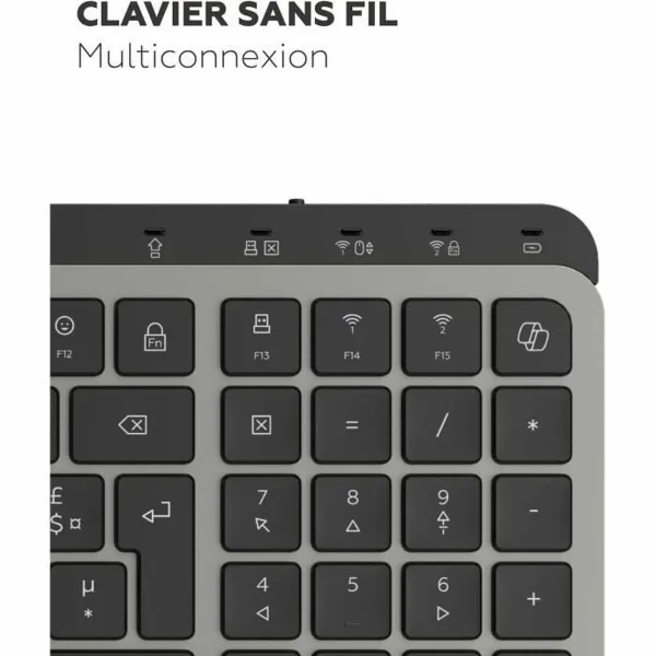Keyboard Mobility Lab KP450W Compact Black Grey