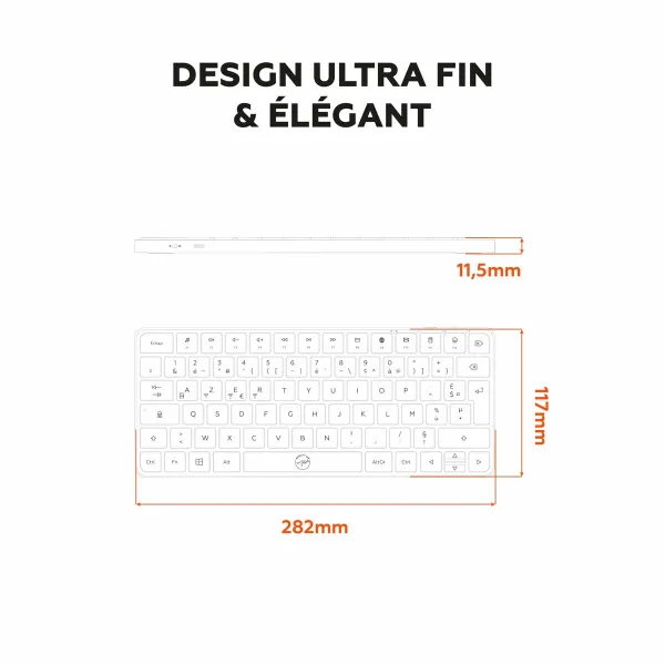 Keyboard Mobility Lab KMP2000W Mini White