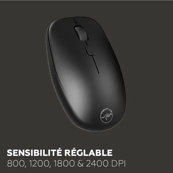 Keyboard and Mouse Mobility Lab CP420W Mini Black AZERTY