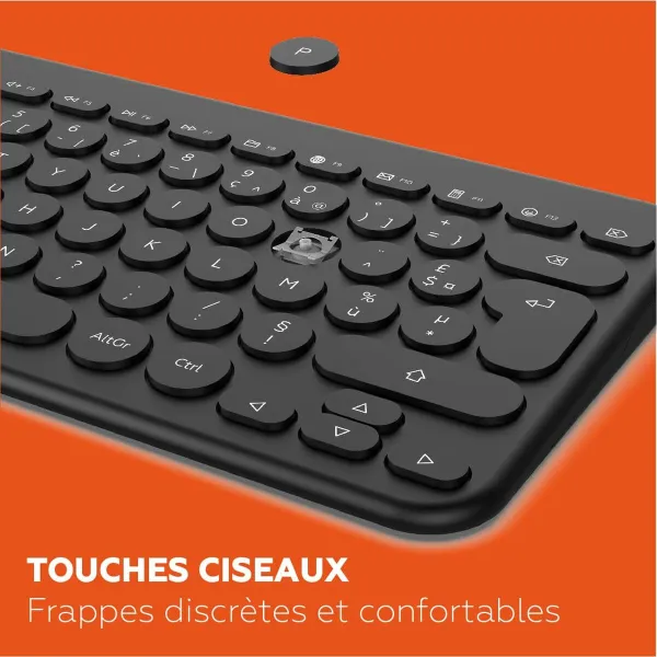Keyboard and Mouse Mobility Lab CP420W Mini Black AZERTY