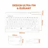 Keyboard and Mouse Mobility Lab CP420W Mini Black AZERTY