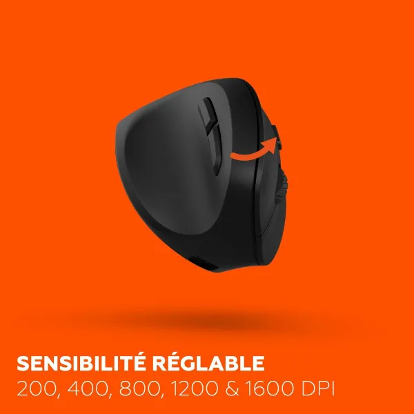 Pele Mobility Lab ERGO M30W LEFT Melns Vertikāli