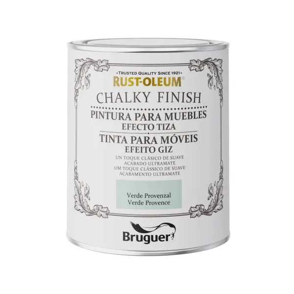 Dažai Bruguer Rust-oleum Chalky Finish 5733888 Baldai Provencal Green 750 ml