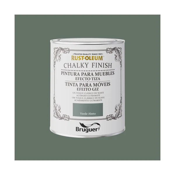Paint Bruguer Rust-oleum Chalky Finish 5733889 Furniture Fir Green 750 ml