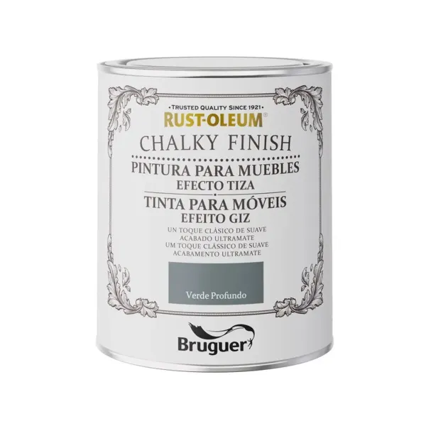 Краска Bruguer Rust-oleum Chalky Finish 5733890 мебель Deep Green 750 ml