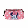Trīsvietīgs futrālis Minnie Mouse Karactermania Rozā
