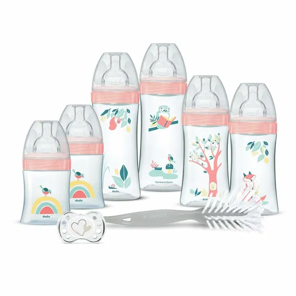 Tuttipullosetti Dodie Pinkki 8 Kappaletta