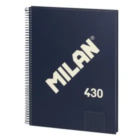 Book of Rings Milan 430 Blue A4 80 Sheets (3 Units)