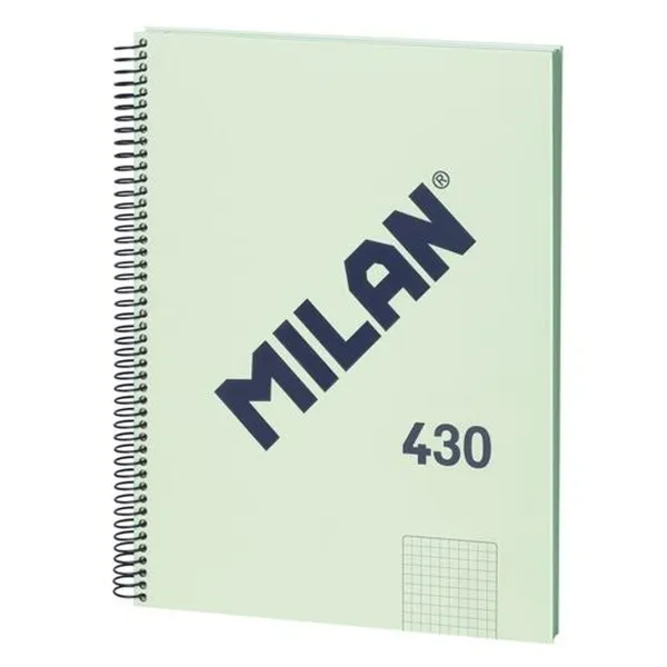 Блокнот Milan 430 Зеленый A4 80 Листья (3 штук)