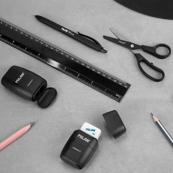 Pencil Sharpener Milan compactserie especial shadow Black Natural rubber