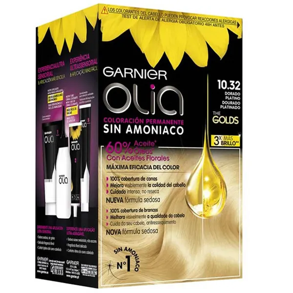 Garnier Olia Permanent Coloring 10.32 Platinum Gold