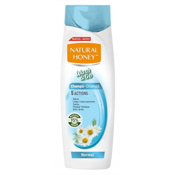 Natural Honey Wash y Go Champú Normal 400ml