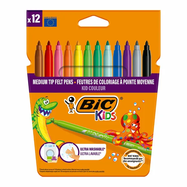 Набор маркеров Bic kid couleur Разноцветный (12 штук)