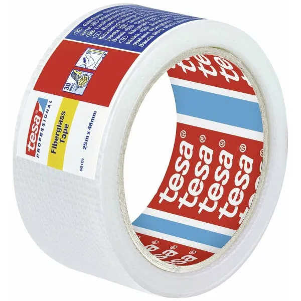 Lipni juosta TESA Stiklo pluoštas 48 mm x 25 m Balta