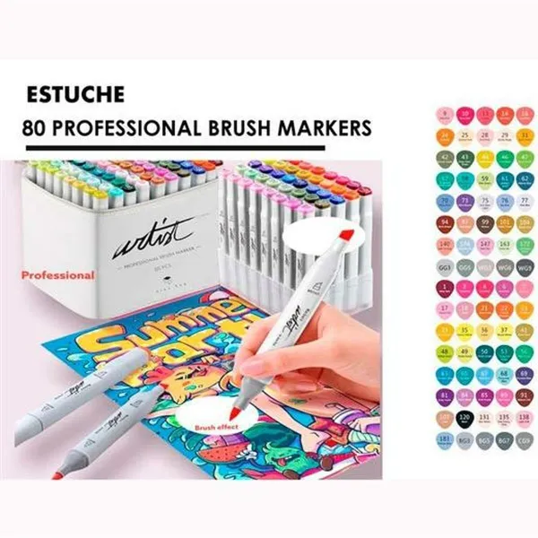 Flomasteru Komplekts Alex Bog Canvas Luxe Professional 80 Daudzums Daudzkrāsains