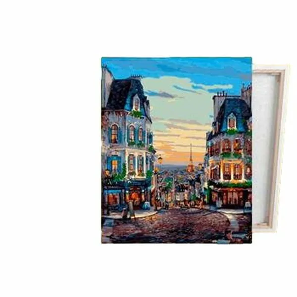 Gleznošanas pēc skaitļiem komplekts Alex Bog Quartier Montmatre Paris 40 x 50 cm