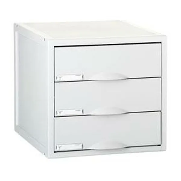 Modulaarinen arkistokaappi Archivo 2000 ArchiSystem 3 laatikkoa Harmaa 35,6 x 31,6 x 20,3 cm