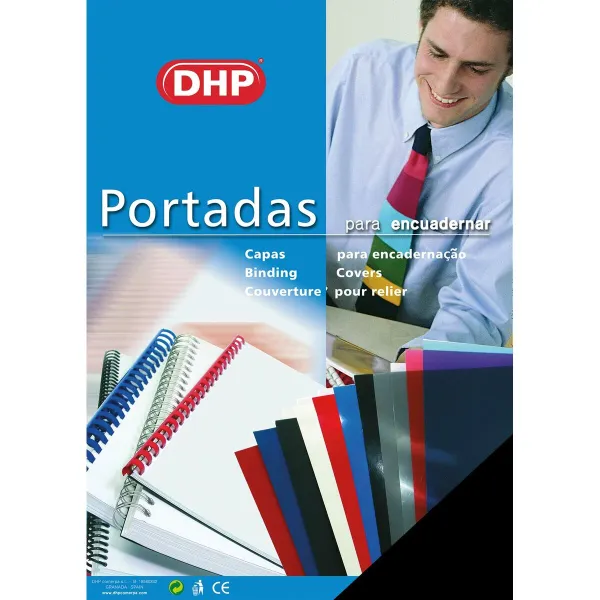 Обложки для переплета DHP Чёрный A4 полипропилен 100 Предметы