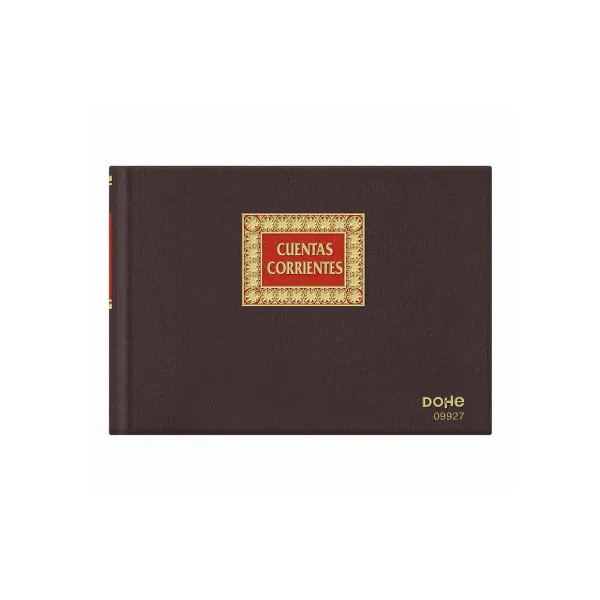 Бухгалтерская книга DOHE 09927 Четверть Бордовый 100 Листья