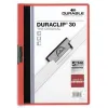Aplankas dokumentams Durable Duraclip 30 Raudona Skaidrus A4 25 Dalys