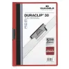 Aplankas dokumentams Durable Duraclip 30 Raudona Skaidrus A4 25 Dalys