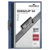 Asiakirjakansio Durable Duraclip 60 Läpinäkyvä Tummansininen A4