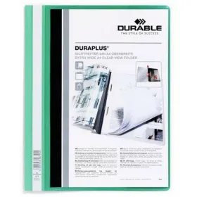 Dossier Durable Fástener Duraplus Transparent Green A4 (25 Units)