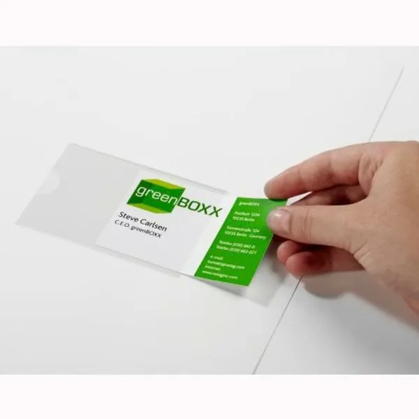 Dėklas Durable Pocketfix 100 vnt. Etiketės Lipnios 100 Dalys 90 x 57 mm