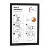 Information Frame Durable Black Transparent Magnetic 2 Pieces (2 Units)