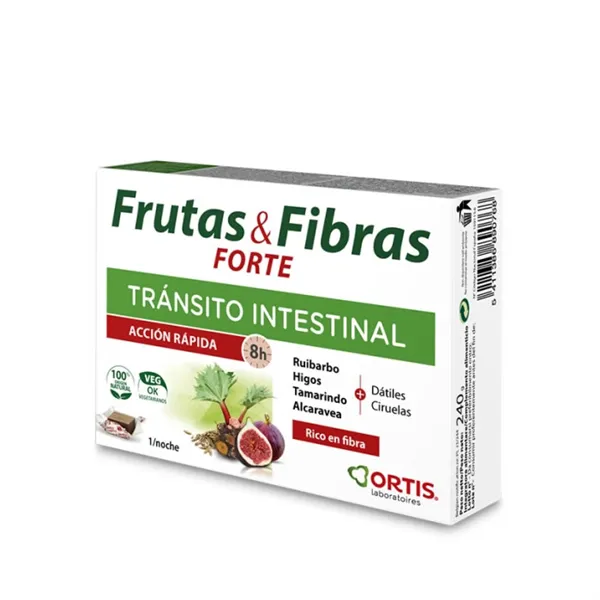 Ortis Fruit and Fibre Intestinal Transit Forte 12 Cubes