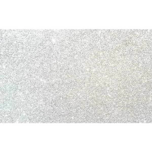 Eva Rubber Fama Glitter 10 Sheets White 50 x 70 cm
