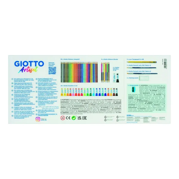 Zīmēšanas Komplekts Giotto Artiset 65 Daudzums Daudzkrāsains