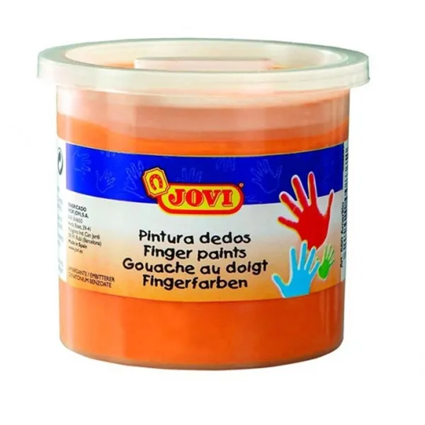 Pirkstu krāsa Jovi 5 gb. Pirkstu krāsa Oranžs 125 ml