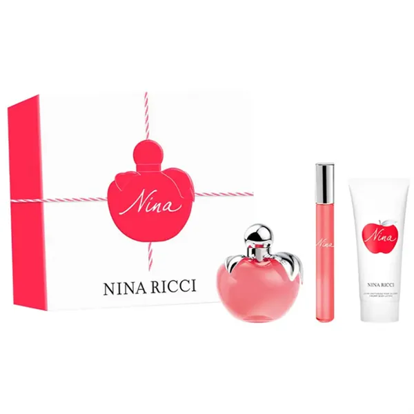 Nina Ricci Nina Eau De Toilette Spray 50ml Set 3 Pieces