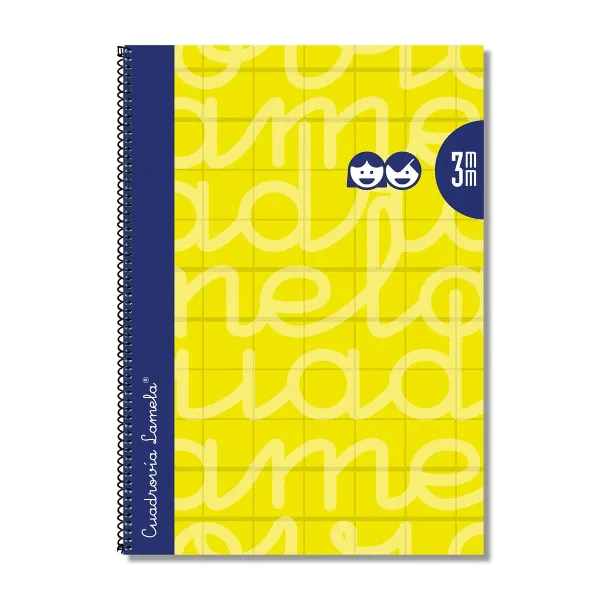 Užrašų knygelė Lamela Geltona Lapas 80 Paklodės 21,5 x 31,5 cm 3 mm 5 Dalys