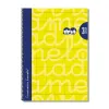 Užrašų knygelė Lamela Geltona Lapas 80 Paklodės 21,5 x 31,5 cm 3 mm 5 Dalys