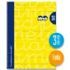Užrašų knygelė Lamela Geltona Lapas 80 Paklodės 21,5 x 31,5 cm 3 mm 5 Dalys