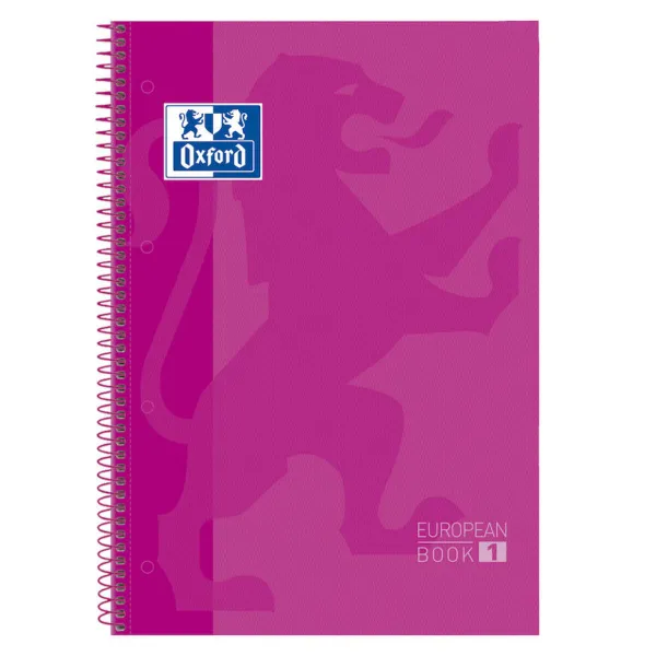 ноутбук Oxford European Book Фуксия A4 A4+ 80 Листья 5 Предметы