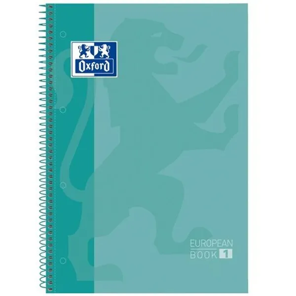 Muistikirja Oxford European Book Ice Mintunvihreä A4 A4+ 80 Levyt 5 Kappaletta