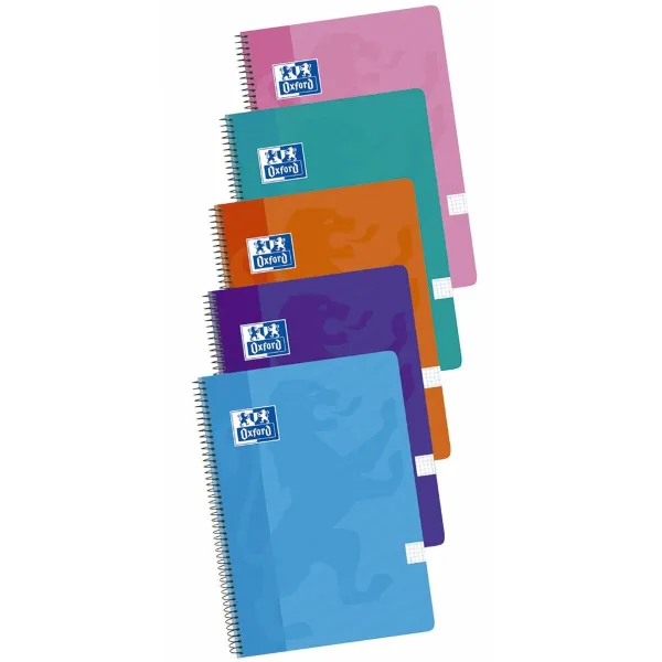 Muistikirja Oxford Monivärinen Lehti 80 Levyt 21,5 x 31,5 cm 5 Kappaletta