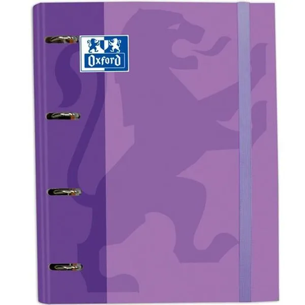 Gredzenveida stiprinājums Oxford Classic Europeanbinder Malvas krāsa A4 A4+