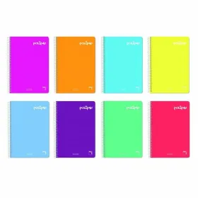 Notebook Pacsa Polipac Multicolour Sheet 80 Sheets 21,5 x 31,5 cm 5 Pieces