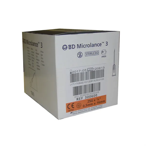 BD Microlance Needle 0,5mm x 16mm 100 Units