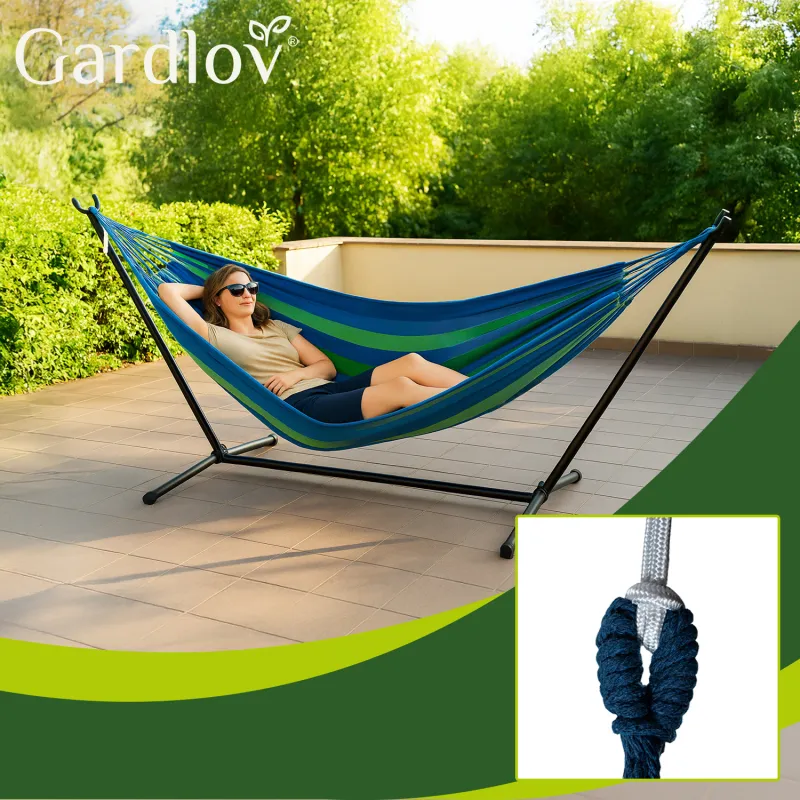 Garden hammock 200x150cm with frame