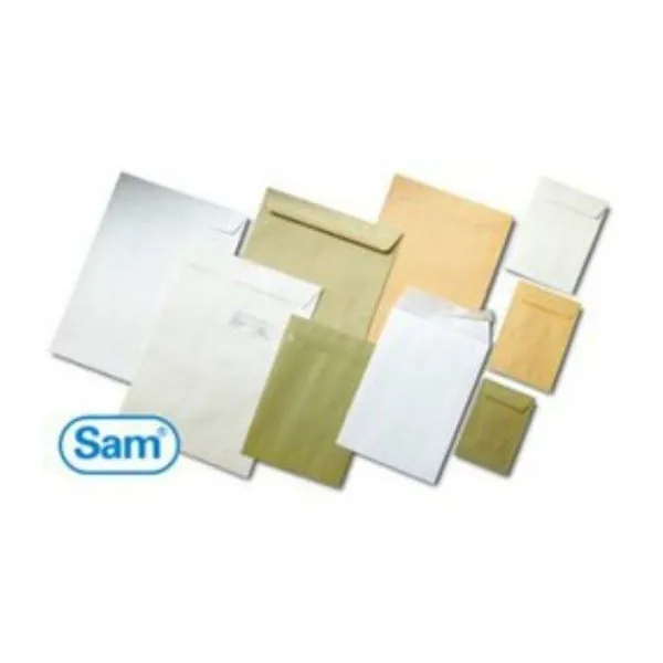 Kirjekuori Sam A-17495 Valkoinen 18 x 23 cm 176 x 231 mm Itseliimautuvat 90 g/m²