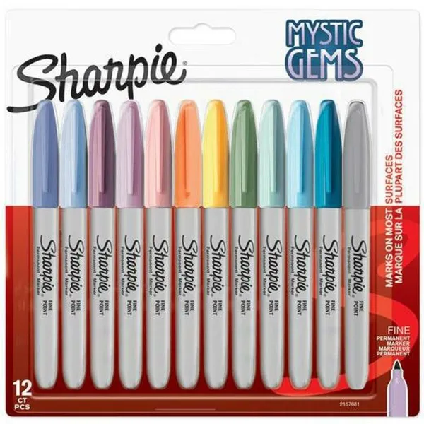 Flomasteru Komplekts Sharpie Mystic Gems 12 Daudzums Pīrāgs