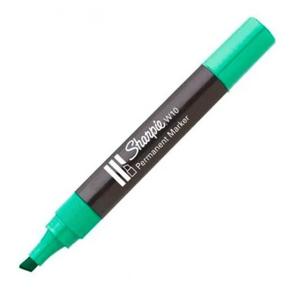 Permanentais marķieris Sharpie W10 Zaļš 12 Daudzums