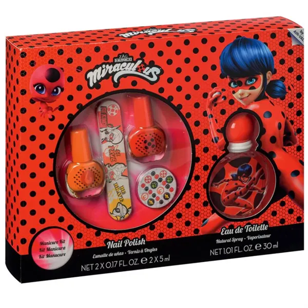 Cartoon Lady Bug Eau De Toilette Spray 30ml Set 5 Pieces