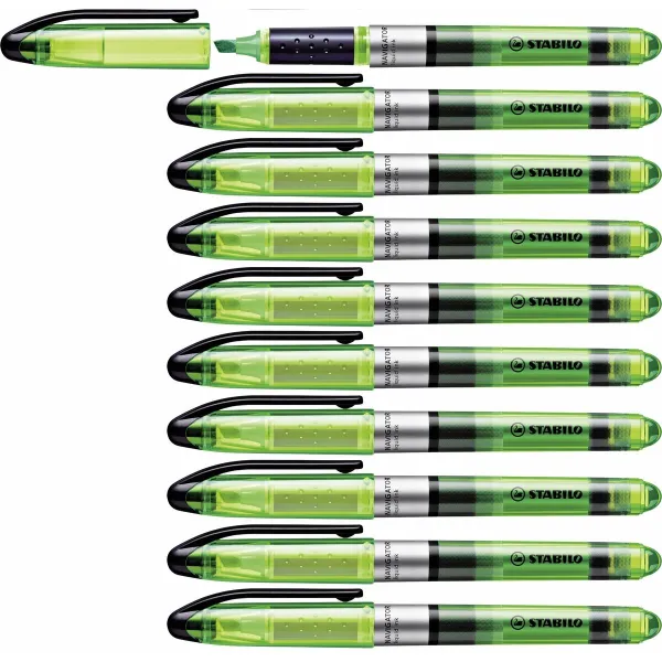 Fluoresentti tussi Stabilo Navigator Vihreä 10 Kappaletta (1 osaa)