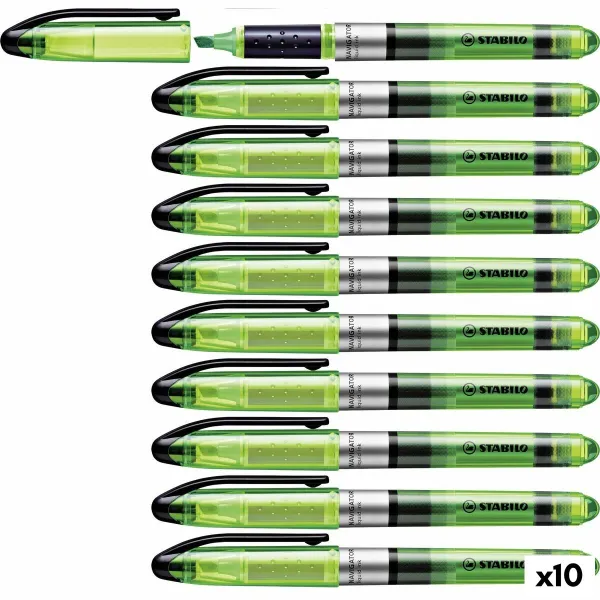 Fluoresentti tussi Stabilo Navigator Vihreä 10 Kappaletta (1 osaa)